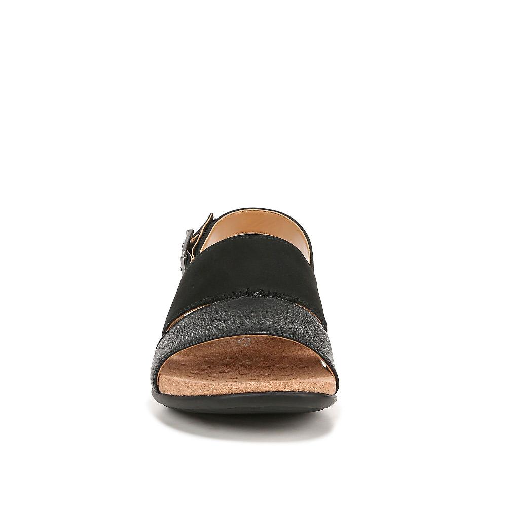 QVC Vionic Sandalo In Pelle Con Due Fasce E Cinturino