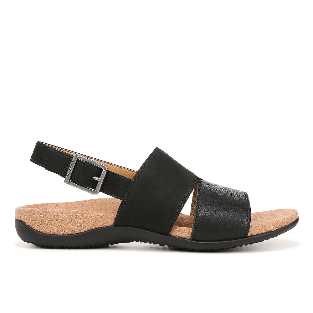 QVC Vionic Sandalo in pelle con due fasce e cinturino