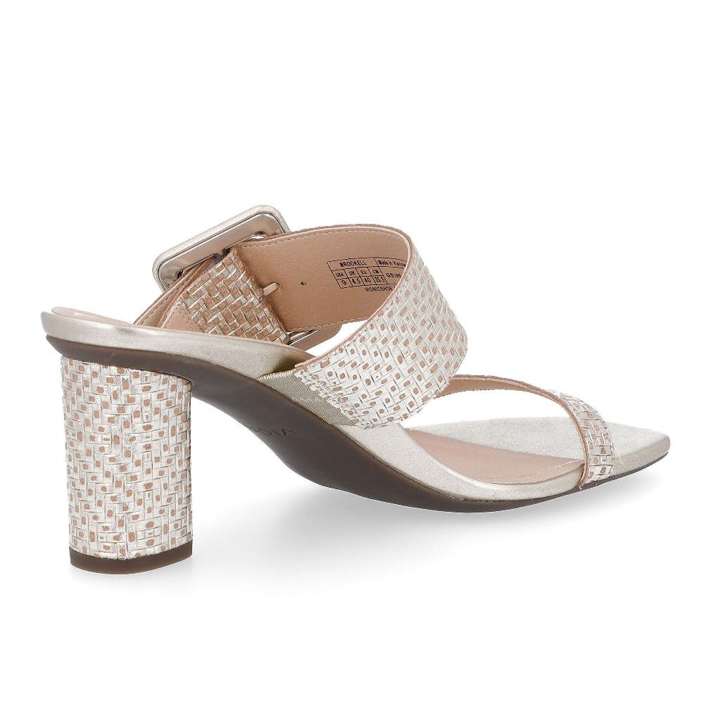 QVC Vionic Sandalo In Pelle Con Maxi Fibbia E Soletta Ortotica