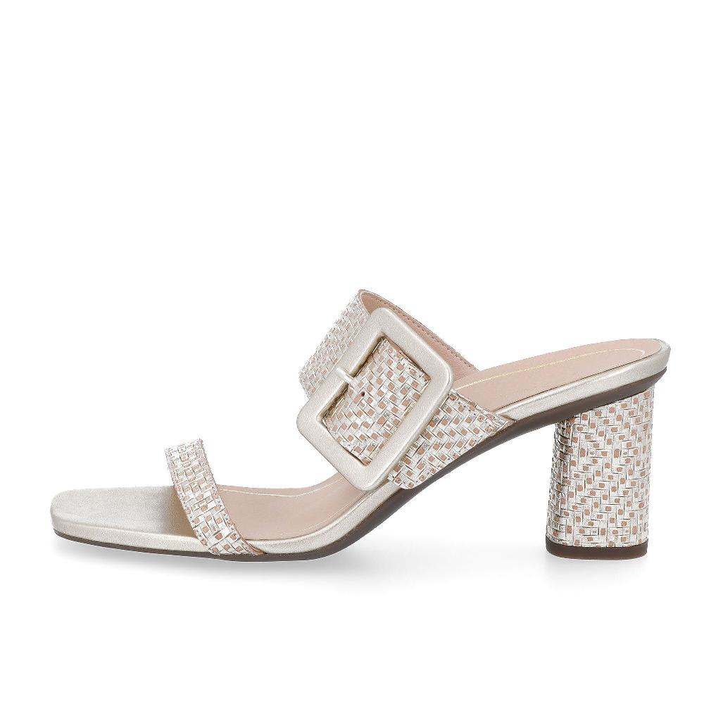 QVC Vionic Sandalo In Pelle Con Maxi Fibbia E Soletta Ortotica