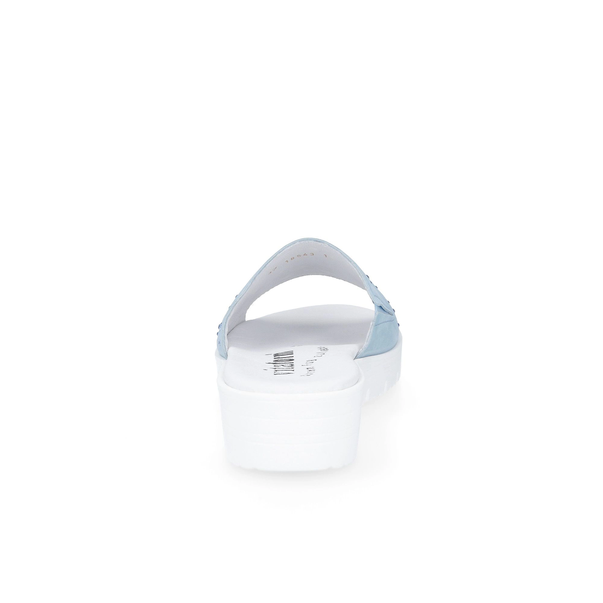 QVC Vitaform Ciabatta In Pelle Con Cristalli E Zeppa 3 5cm