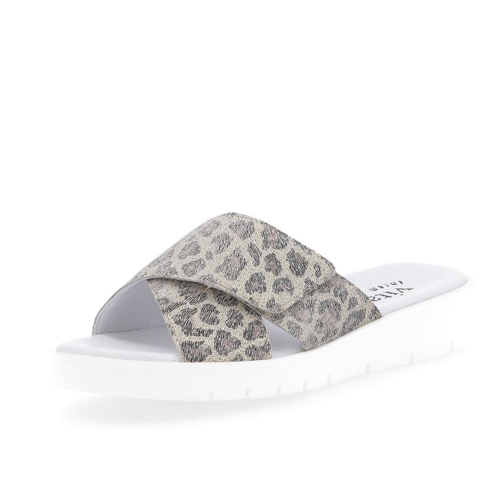 QVC Vitaform Ciabatte in pelle con fasce incrociate