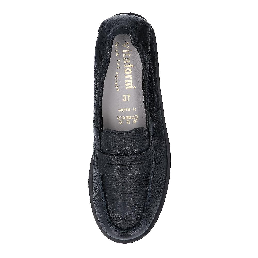 QVC Vitaform Mocassini In Pelle Bordo Elastico E Soletta Air Cushioned