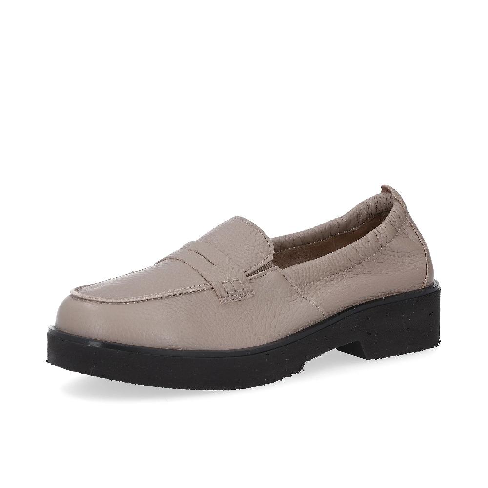 QVC Vitaform Mocassini in pelle bordo elastico e soletta Air Cushioned