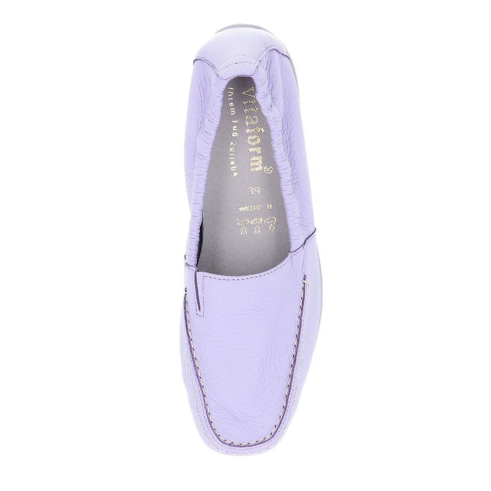 QVC Vitaform Mocassini In Pelle Con Elastico E Soletta Removibile