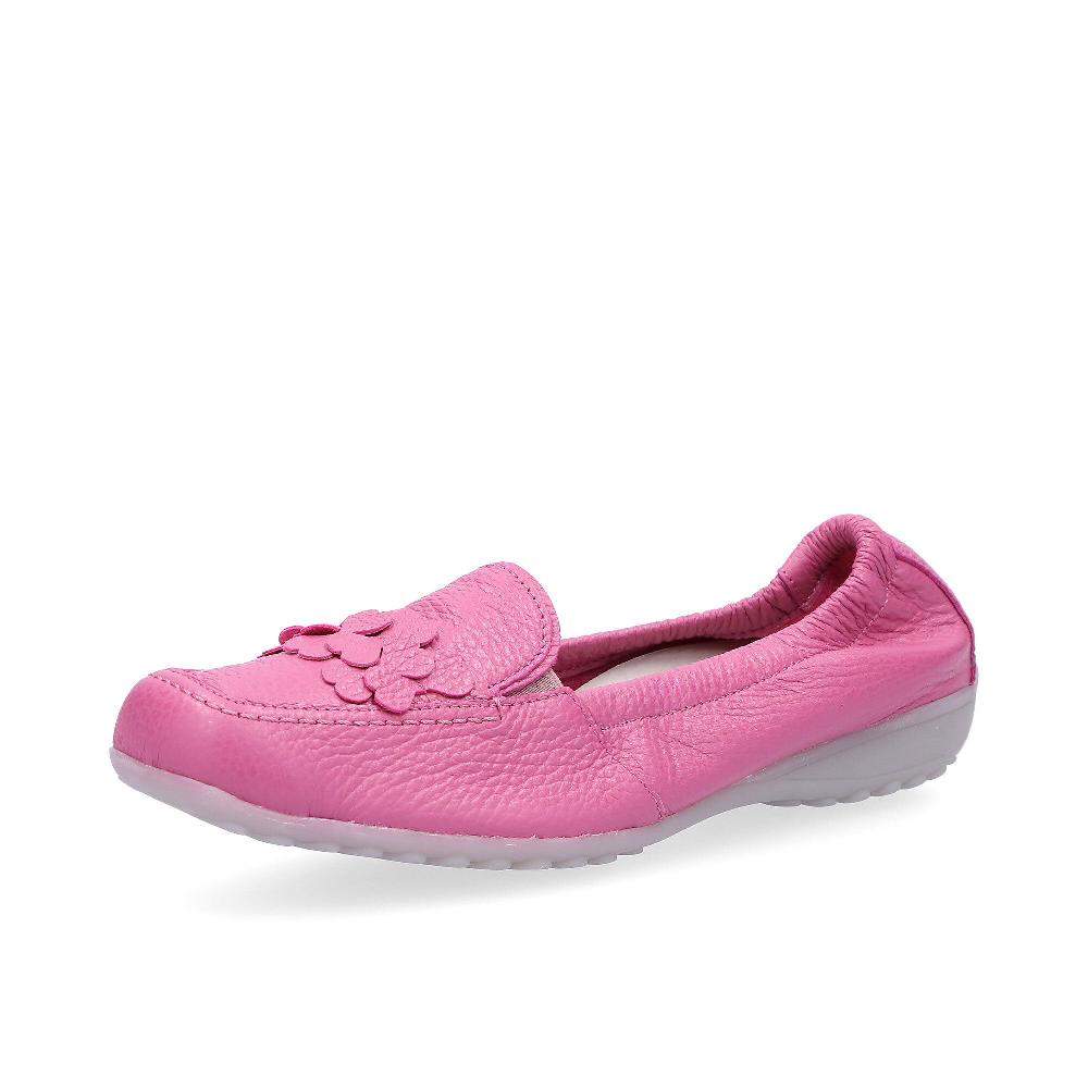 QVC Vitaform Mocassini in pelle con inserti elastici