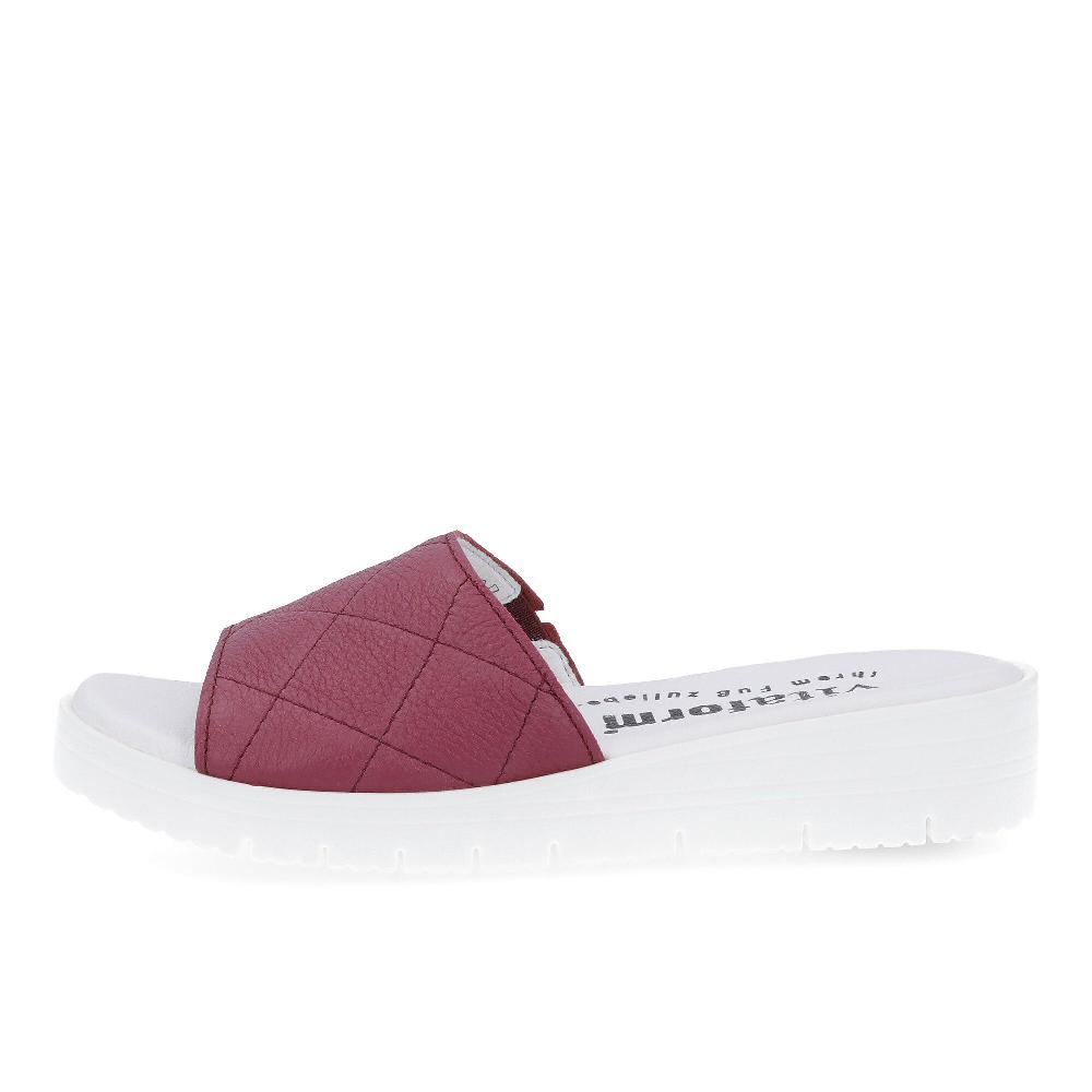 QVC Vitaform Sabot In Pelle Fascia Trapuntata Con Inserto Elastico Suola 3 5 Cm