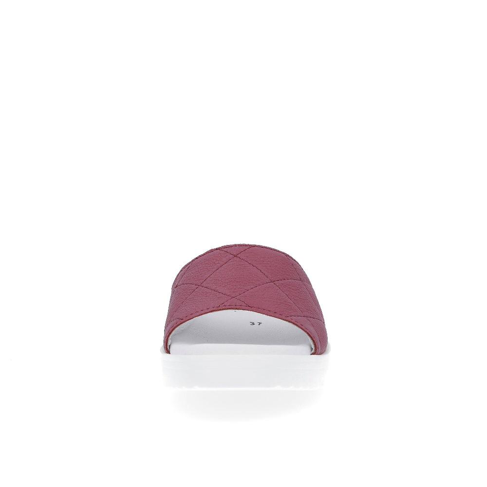 QVC Vitaform Sabot In Pelle Fascia Trapuntata Con Inserto Elastico Suola 3 5 Cm