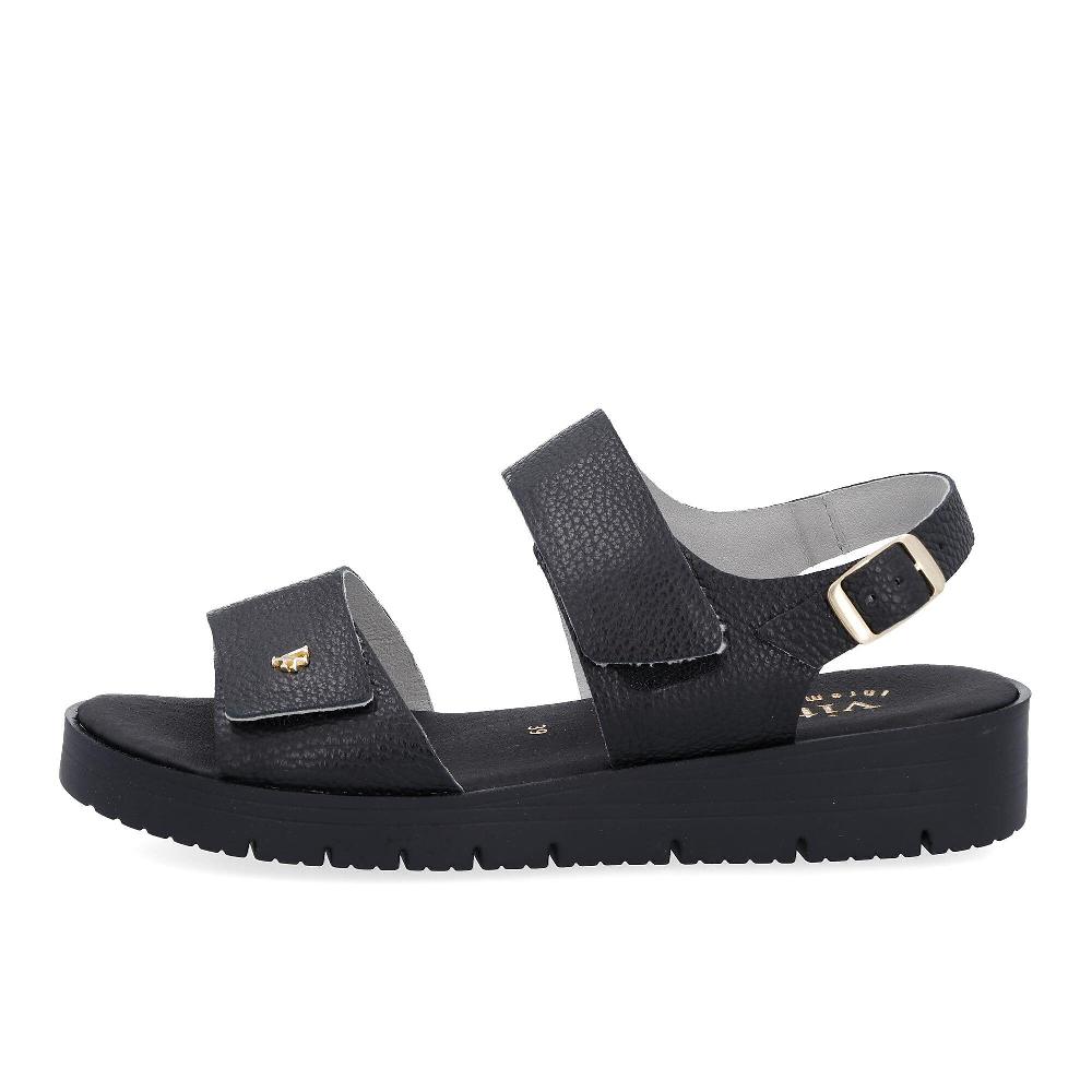QVC Vitaform Sandali In Pelle Con Cinturino E Fasce Regolabili Con Velcro