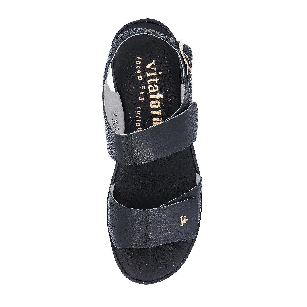 QVC Vitaform Sandali In Pelle Con Cinturino E Fasce Regolabili Con Velcro