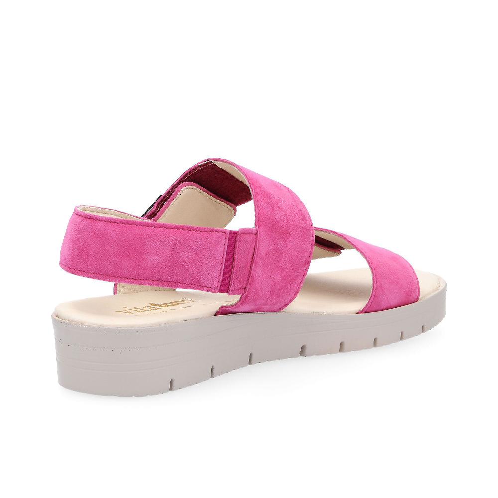 QVC Vitaform Sandali In Pelle Scamosciata Con Fasce Regolabili Con Velcro