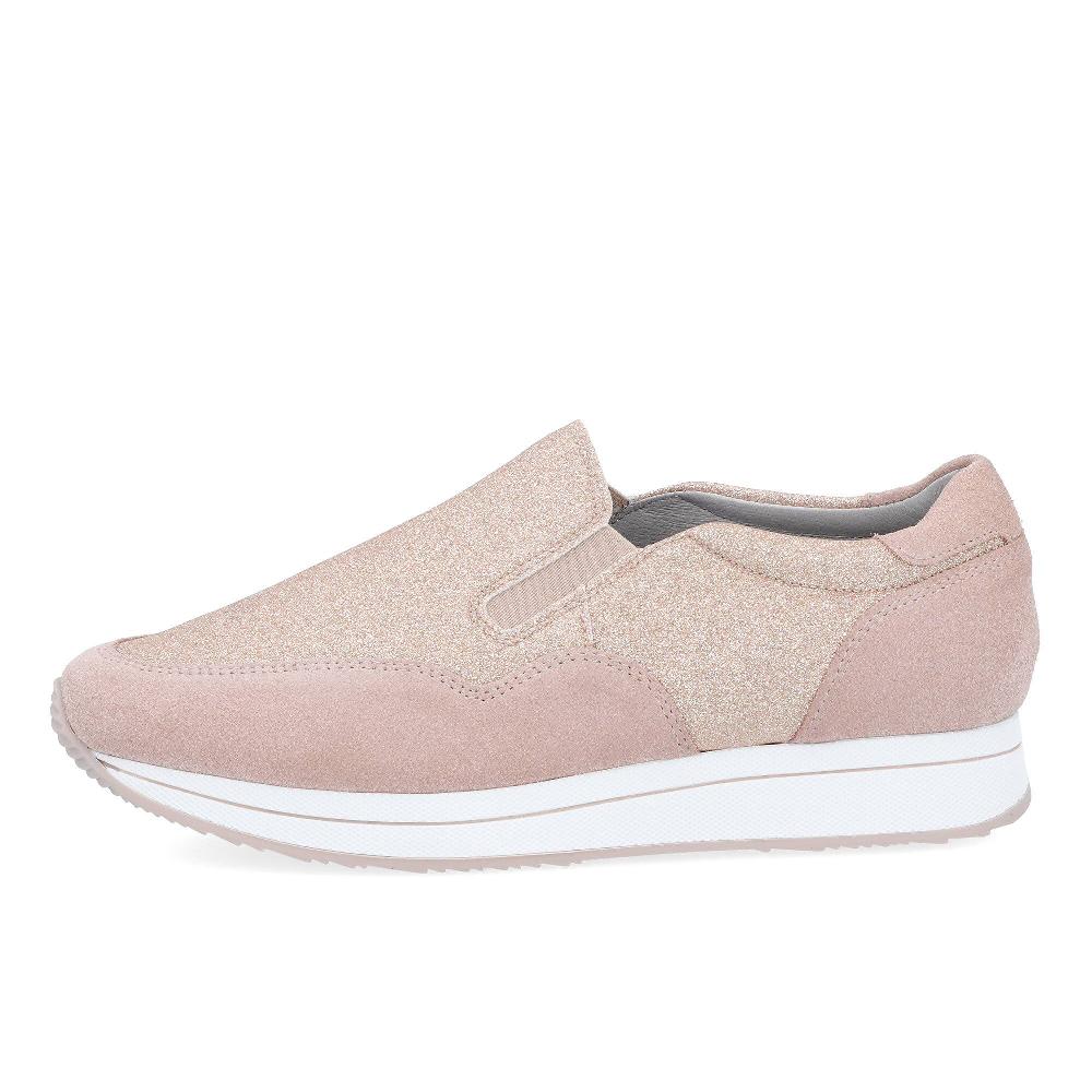 QVC Vitaform Slip On In Glitter Con Inserti In Pelle Scamosciata