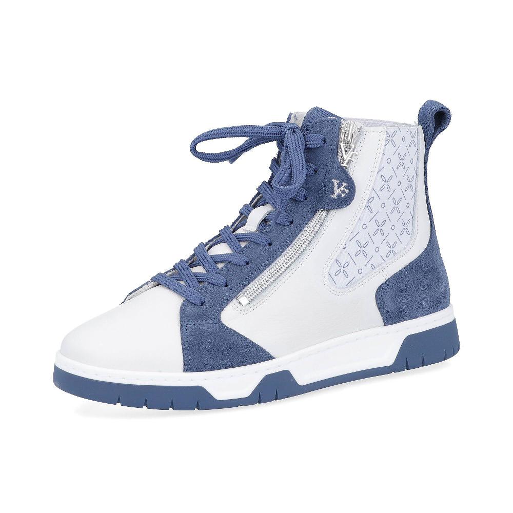 QVC Vitaform Sneaker alte in pelle con zip laterale