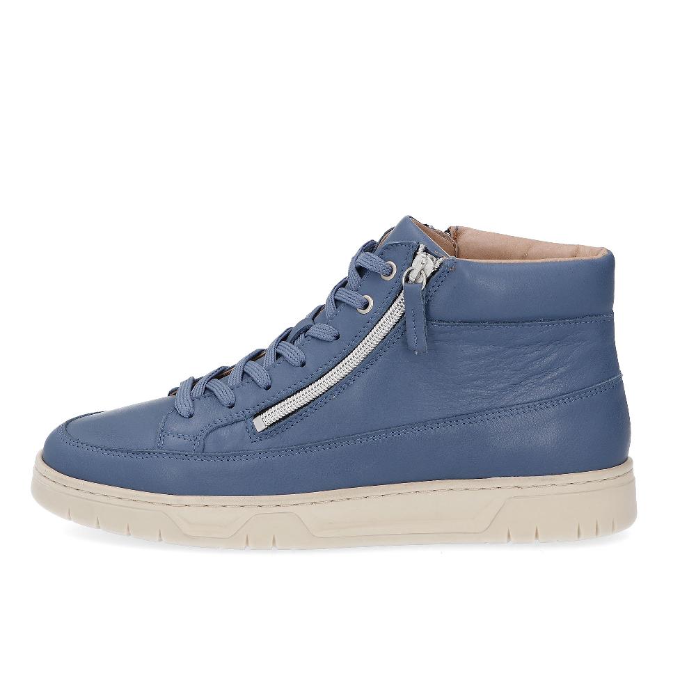 QVC Vitaform Sneaker Alte In Pelle Con Zip Laterali Suola 3 Cm