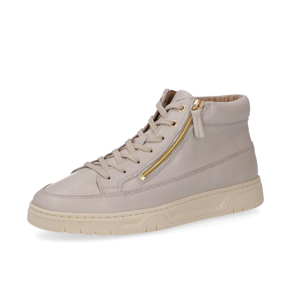 QVC Vitaform Sneaker alte in pelle con zip laterali suola 3 cm