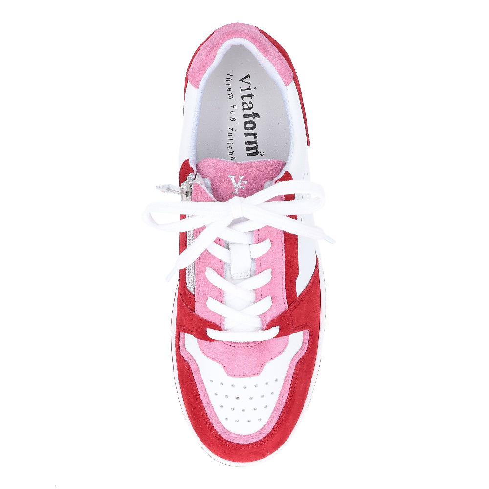 QVC Vitaform Sneaker In Pelle Con Inserti A Contrasto
