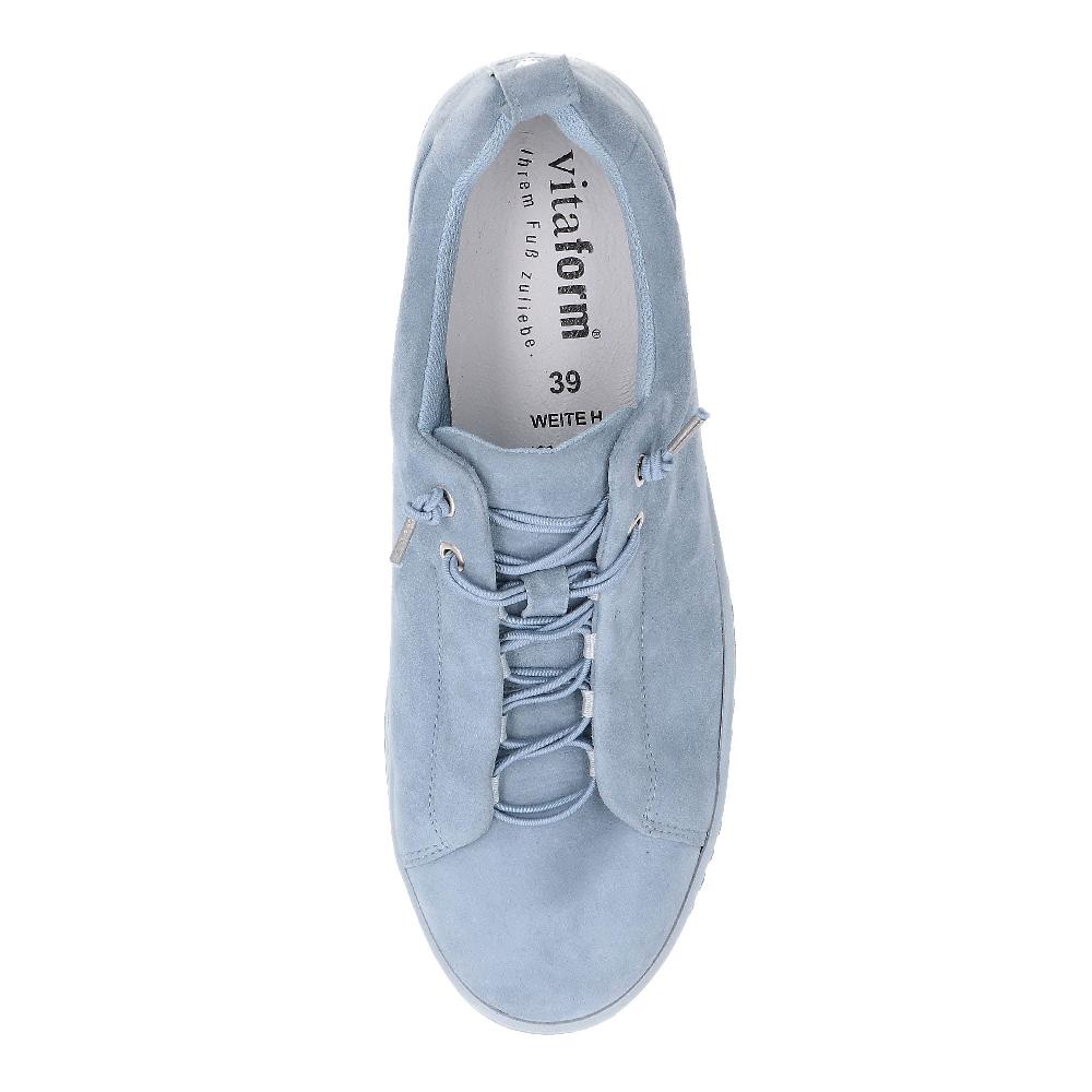 QVC Vitaform Sneaker In Pelle Scamosciata Con Lacci Elastici