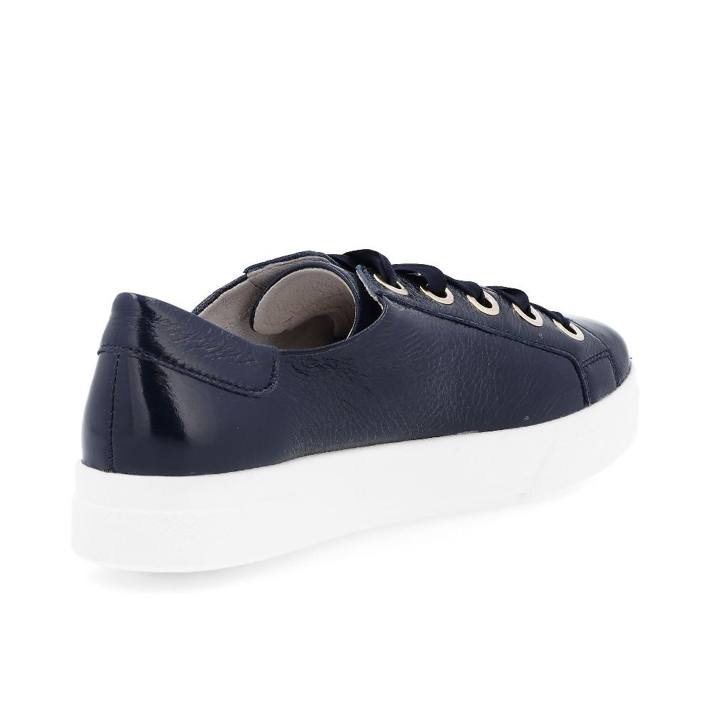 QVC Vitaform Sneaker In Pelle Verniciata Con Lacci In Raso