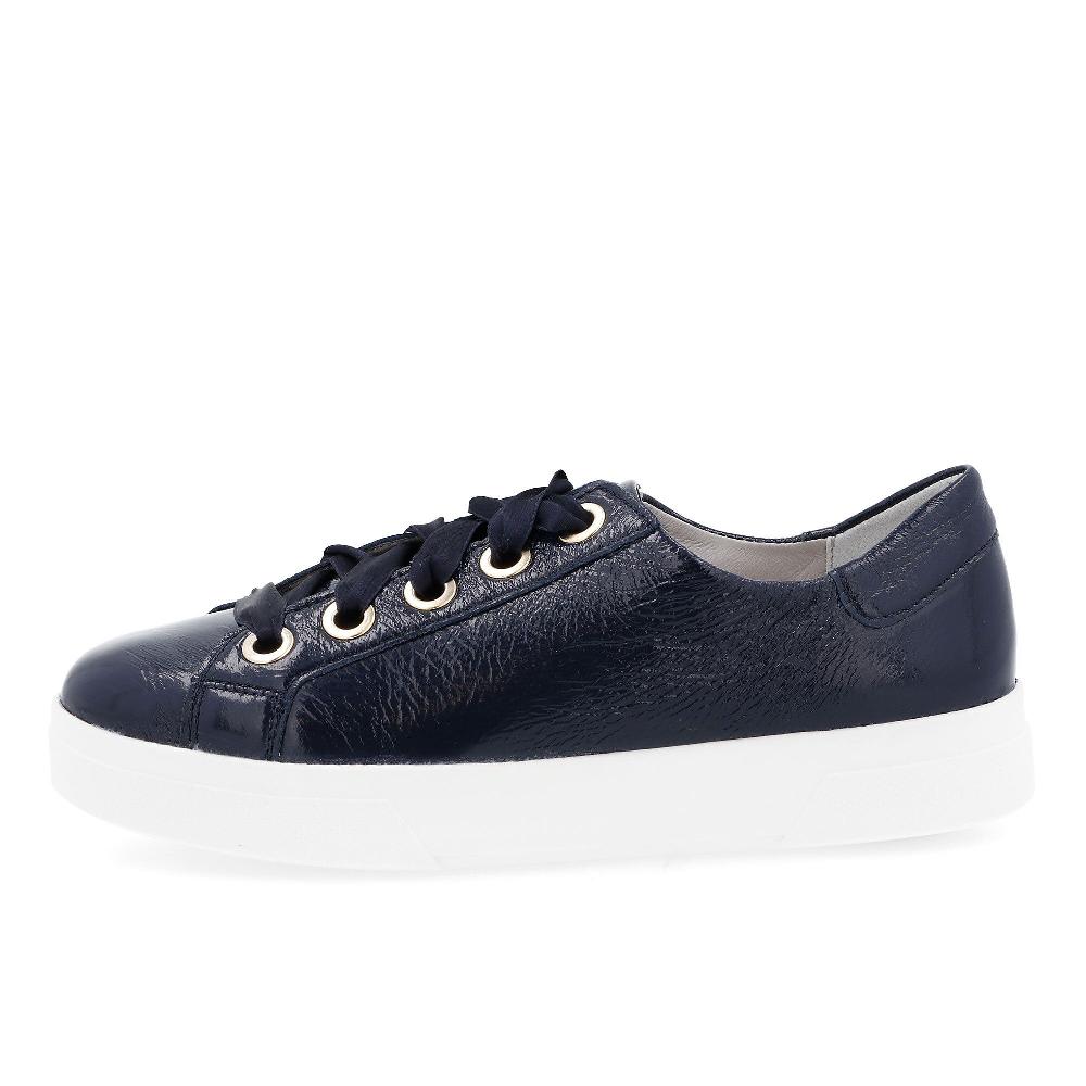 QVC Vitaform Sneaker In Pelle Verniciata Con Lacci In Raso