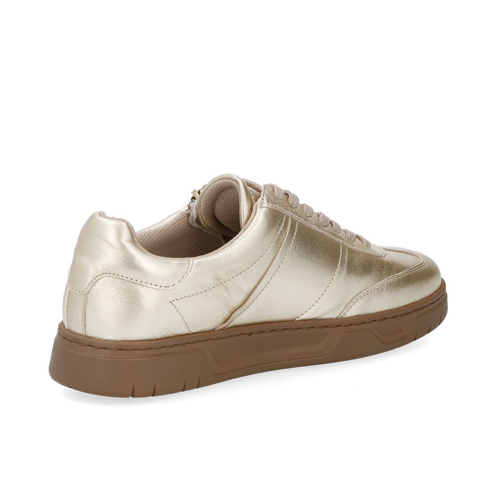 QVC Vitaform Sneaker Stringate In Pelle Metallizzata Con Suola 3 Cm