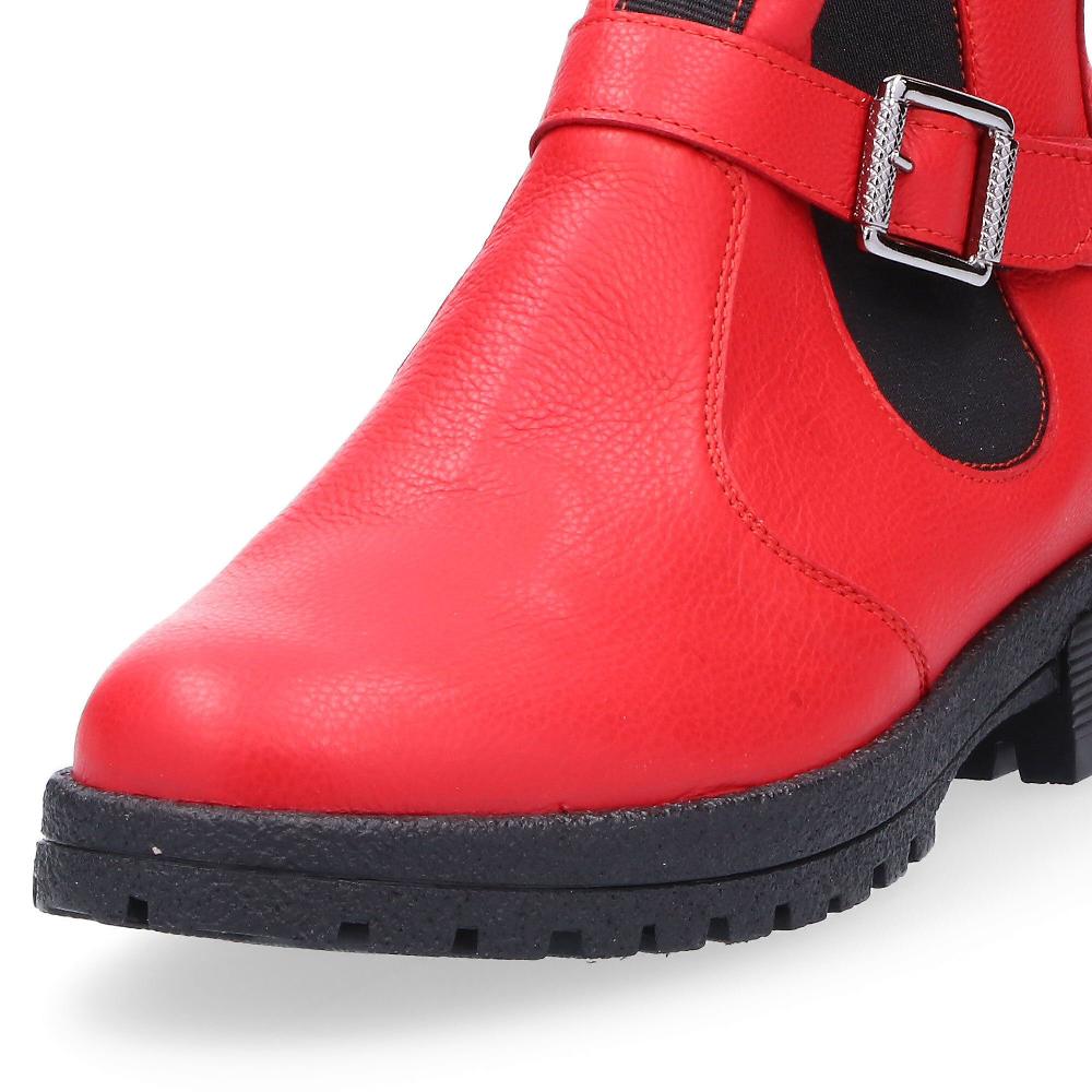 QVC Vitaform Stivaletti In Pelle Con Fibbia Laterale E Inserto Elastico