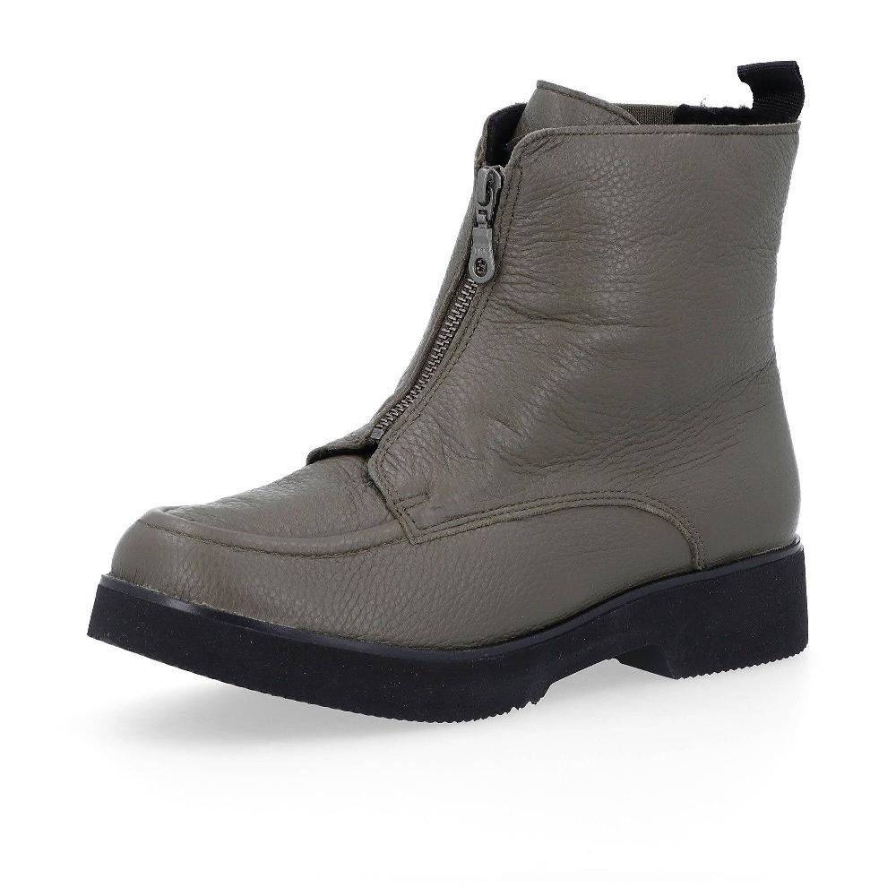 QVC Vitaform Stivaletti in pelle con soletta AirCushioned 3 5cm