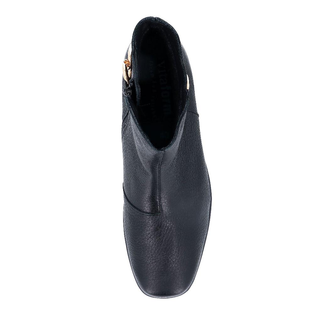 QVC Vitaform Stivaletti In Pelle Decoro A Catena E Soletta Air Cushioned