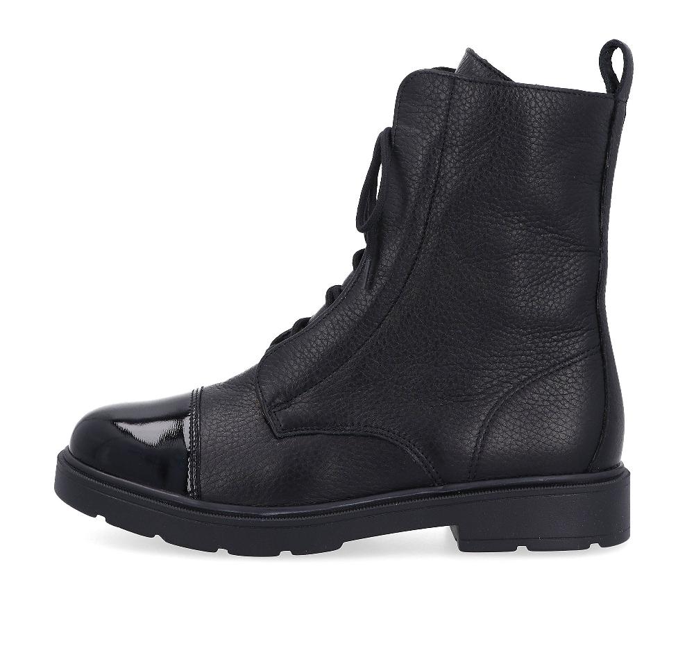 QVC Vitaform Stivaletti Stringati In Pelle Con Zip E Tacco 3cm