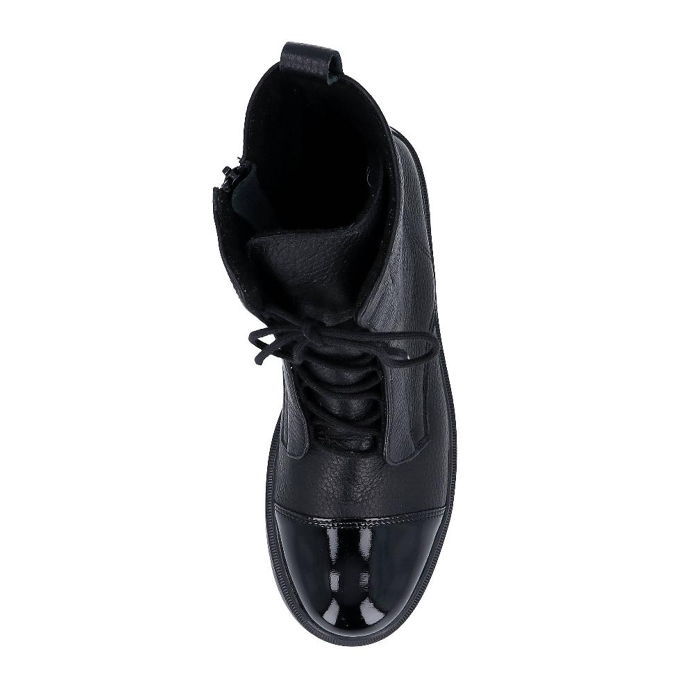 QVC Vitaform Stivaletti Stringati In Pelle Con Zip E Tacco 3cm