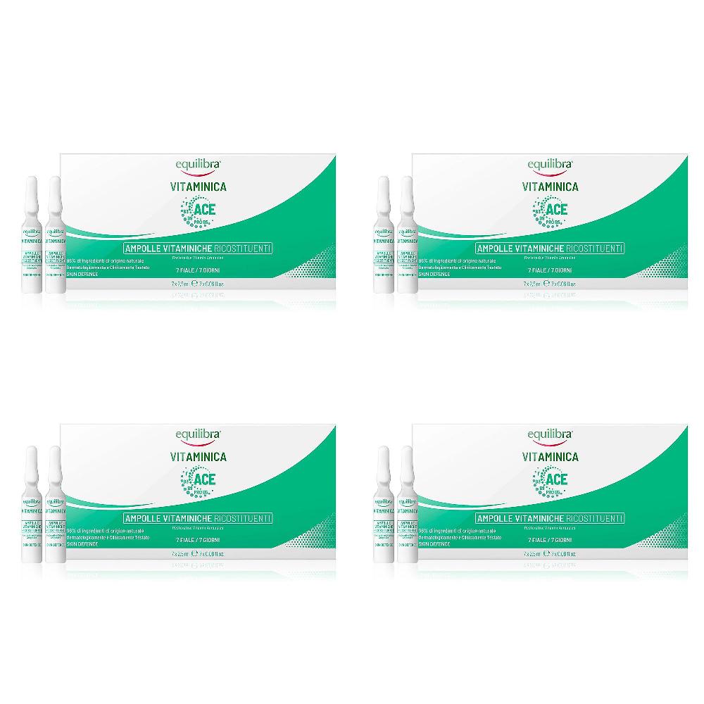 QVC Vitaminica 4 confezioni di Ampolle Vitaminiche Ricostituenti