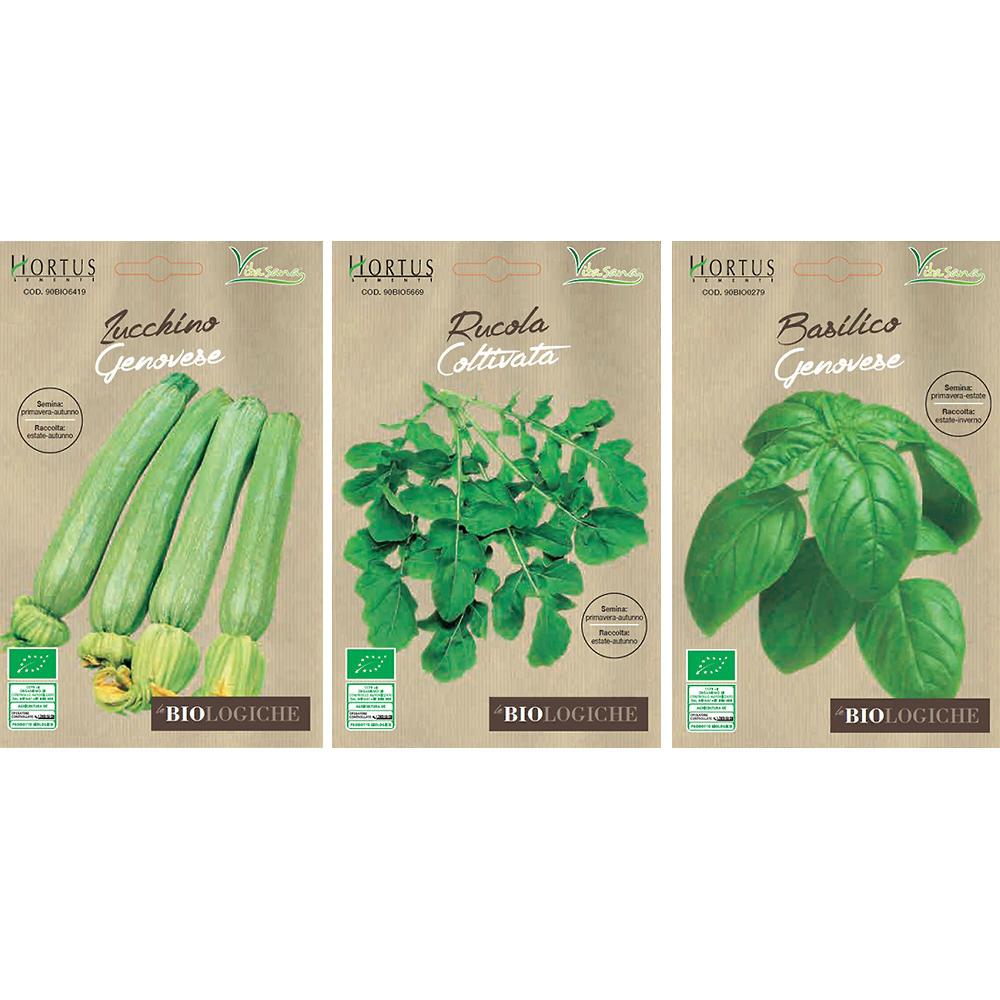 QVC Vitasana Hortus Kit Le Biologiche 8 Buste Di Sementi Di Ortaggi Biologici