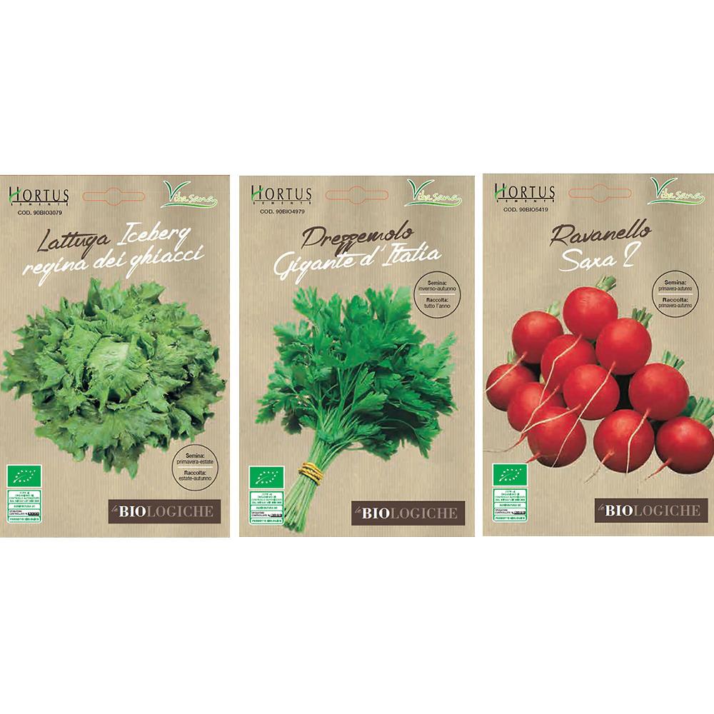 QVC Vitasana Hortus Kit Le Biologiche 8 Buste Di Sementi Di Ortaggi Biologici