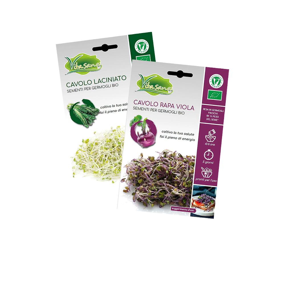 QVC Vitasana Kit 4 Sementi Da Germoglio + Germogliatore