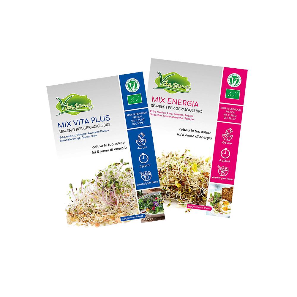 QVC Vitasana Kit 4 Sementi Da Germoglio + Germogliatore