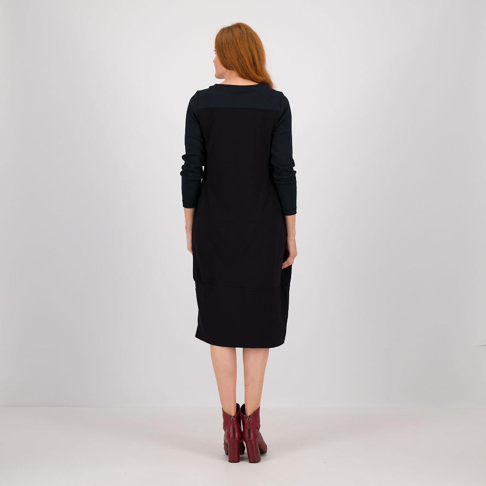 QVC W.I.T.A. Abito Maniche Lunghe Linea A Uovo In Jersey Di Cotone