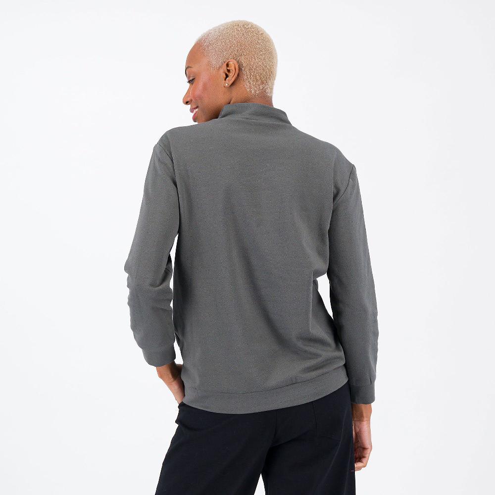 QVC W.I.T.A. Felpa Con Zip Laterale E Tascona Davanti