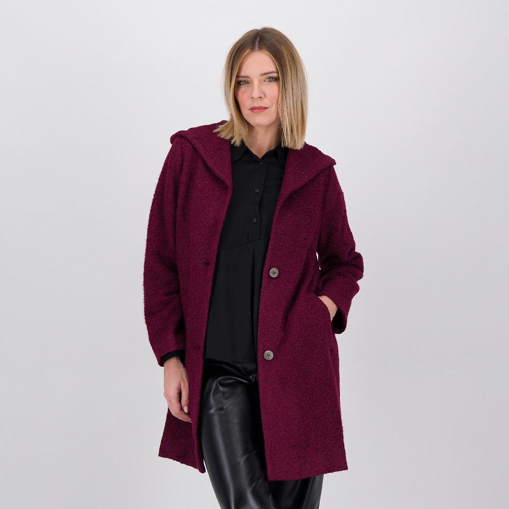 QVC W.I.T.A. Giaccone In Tessuto Bouclé Con Lana E Viscosa
