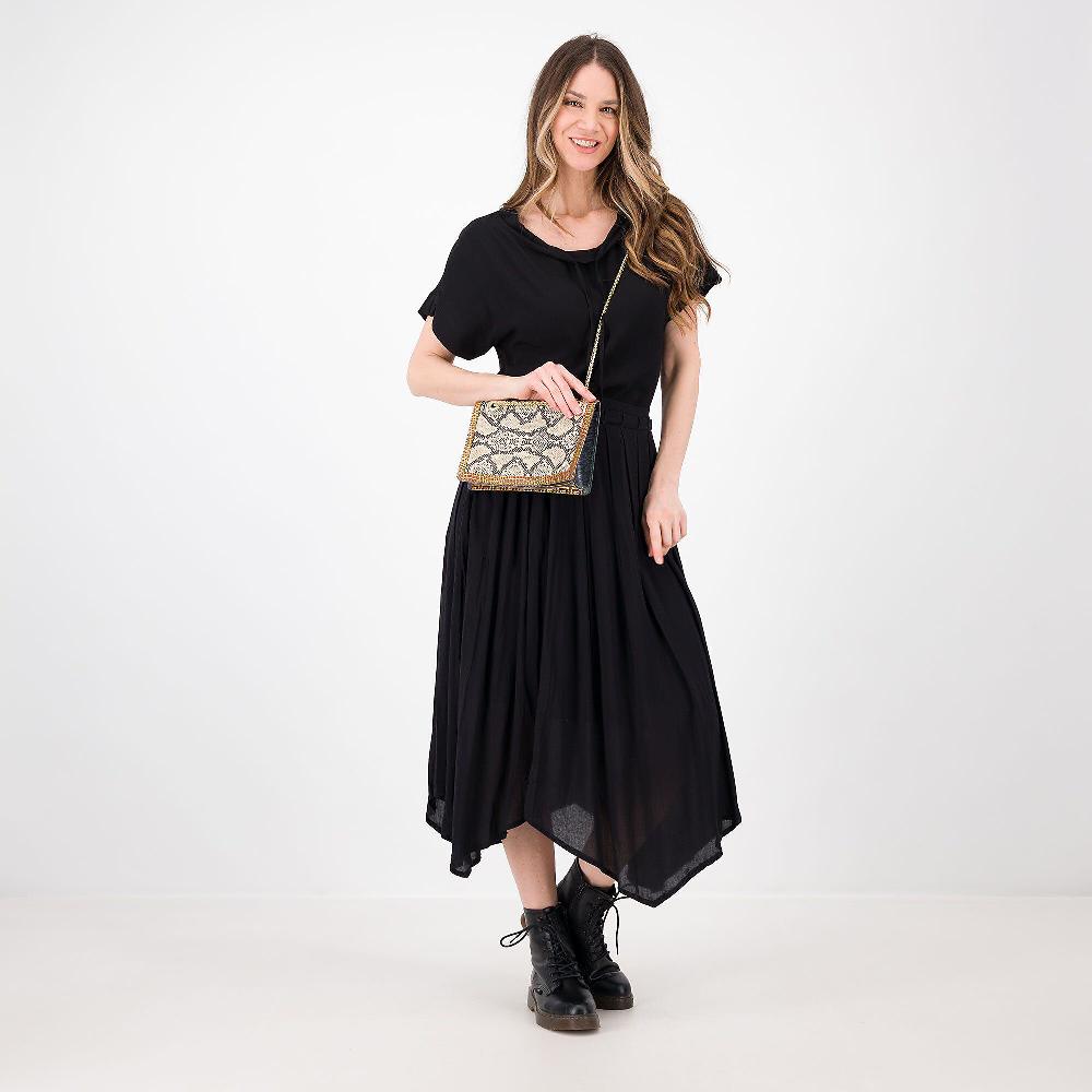 QVC W.I.T.A. Gonna 100% Viscosa Piega Piatta Con Punte Made In Italy