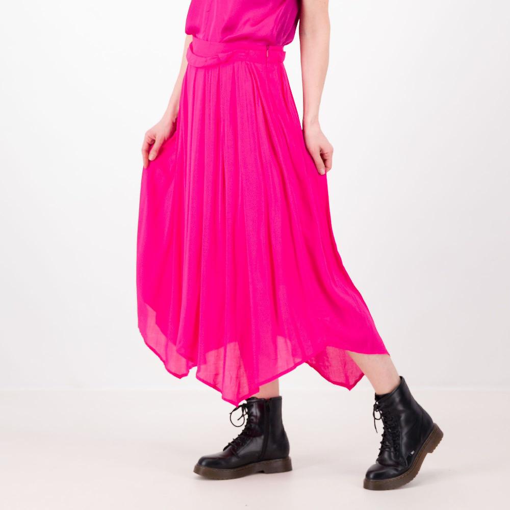 QVC W.I.T.A. Gonna 100% viscosa piega piatta con punte Made in Italy