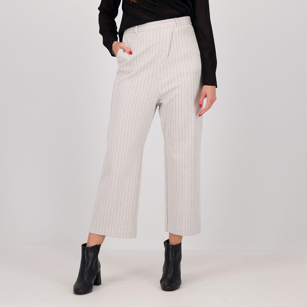 QVC W.I.T.A. Pantalone gessato in punto Milano di viscosa