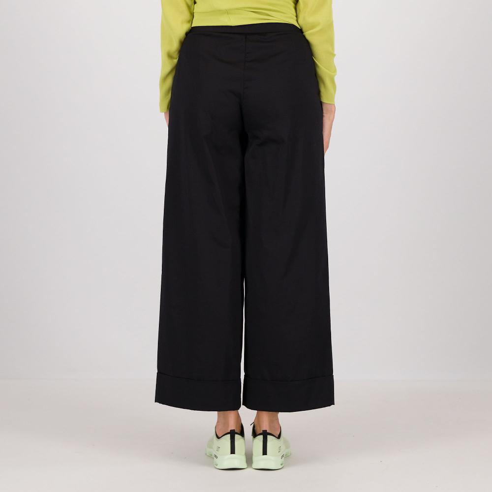 QVC W.I.T.A. Pantaloni In Raso Di Cotone Stretch Con Pieghe