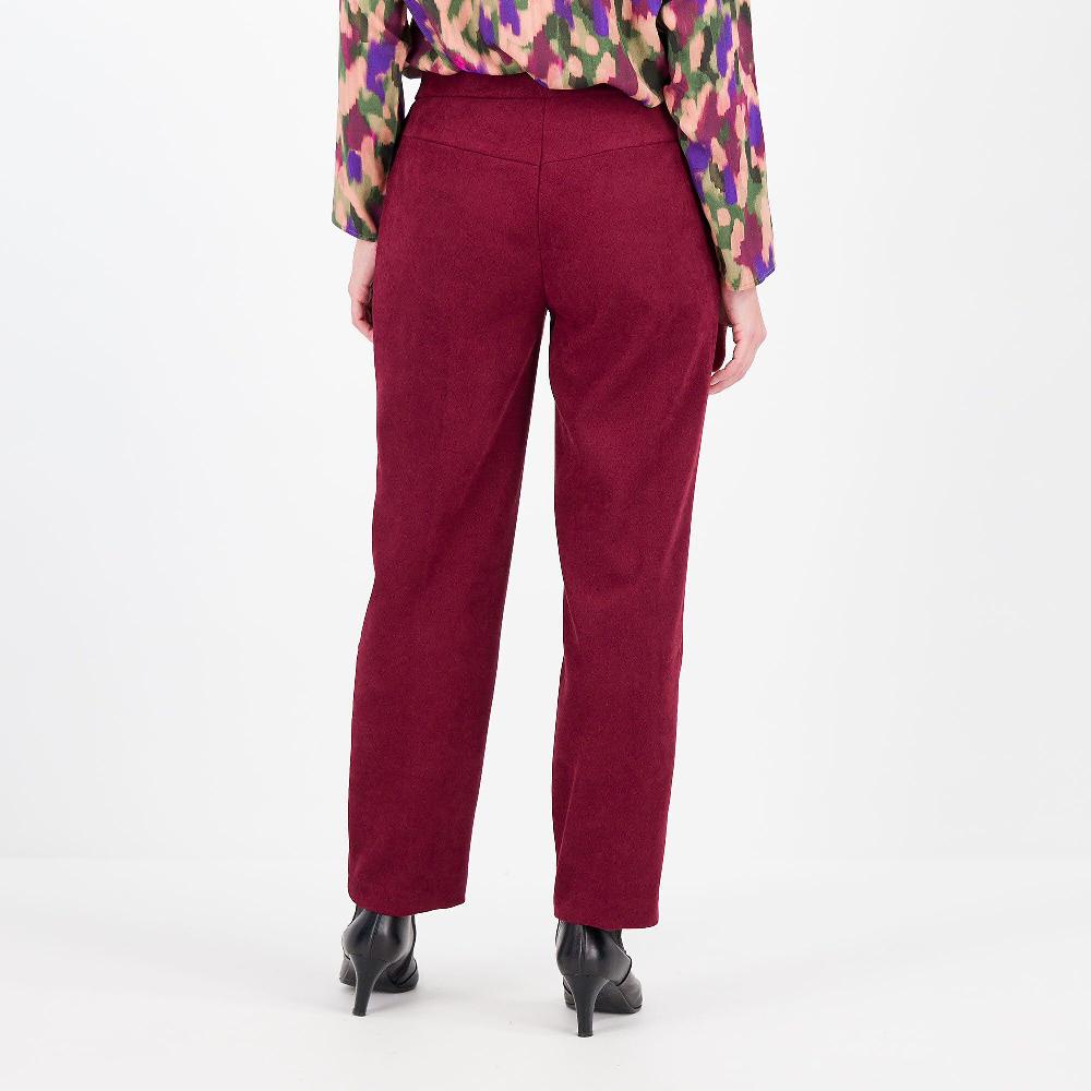QVC W.I.T.A. Pantaloni In Velluto 2000 Righe Con Pieghe