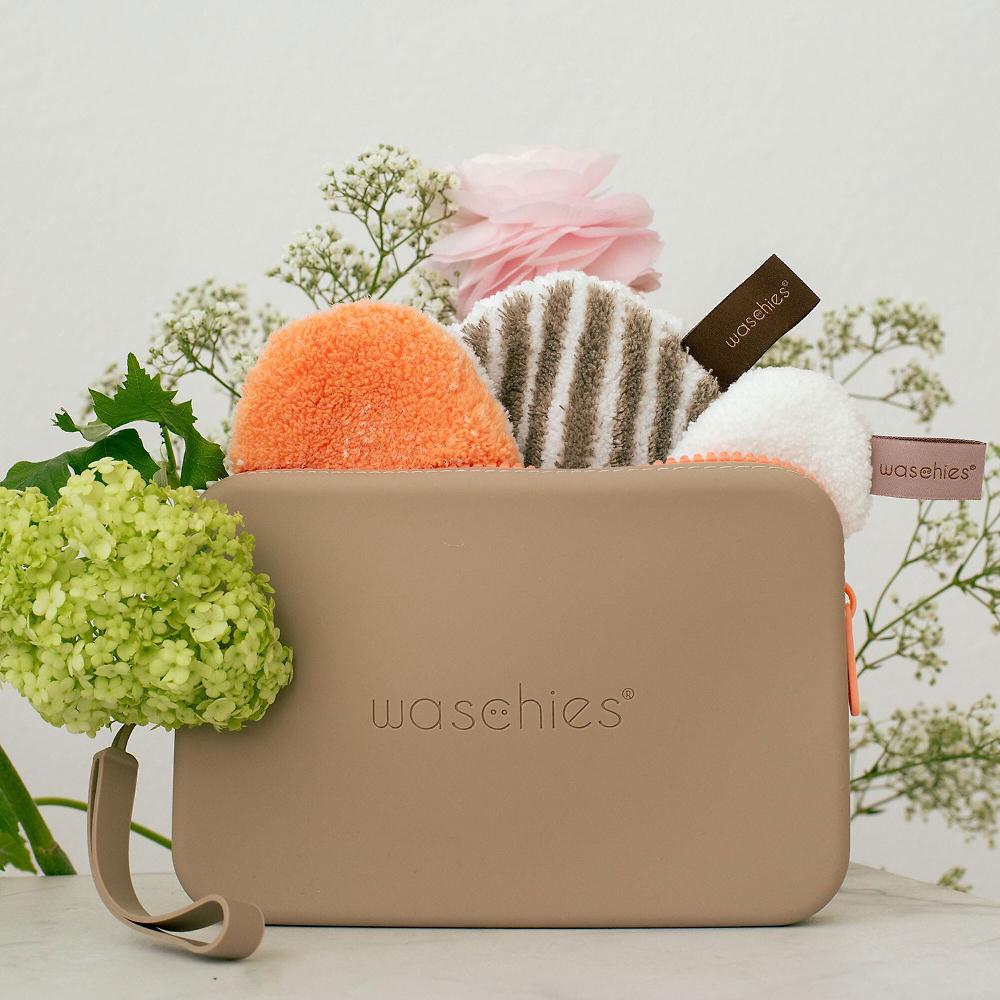 QVC WASCHIES Kit 3 Dischetti Viso Riutilizzabili + Borsa