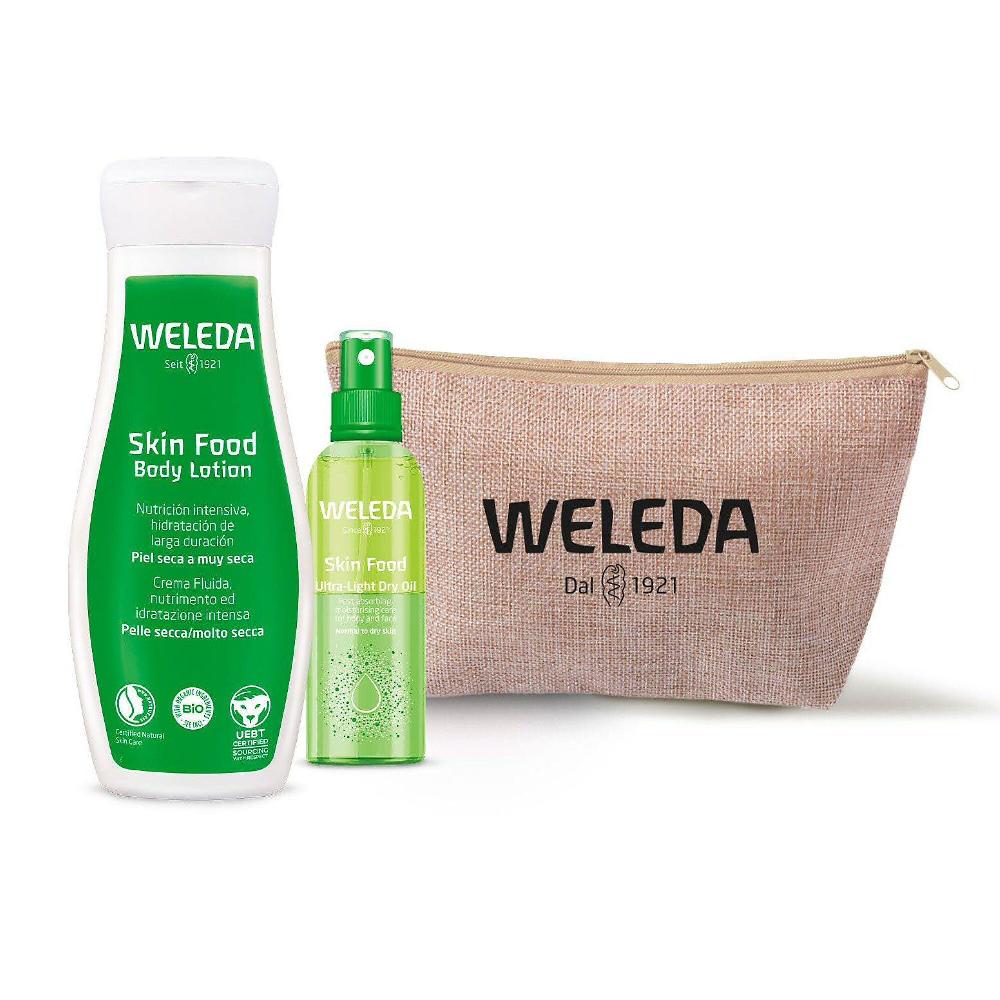 QVC Weleda Duo Idratante Skin Food: Olio Secco E Lozione Corpo