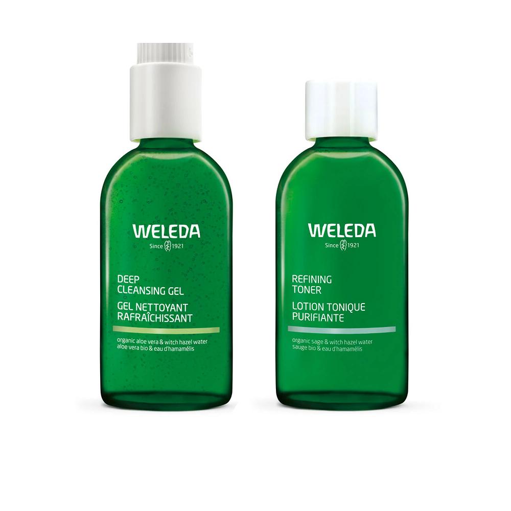 QVC Weleda Gel Detergente Pelli Miste Tonico E 2 Dischetti Lavabili