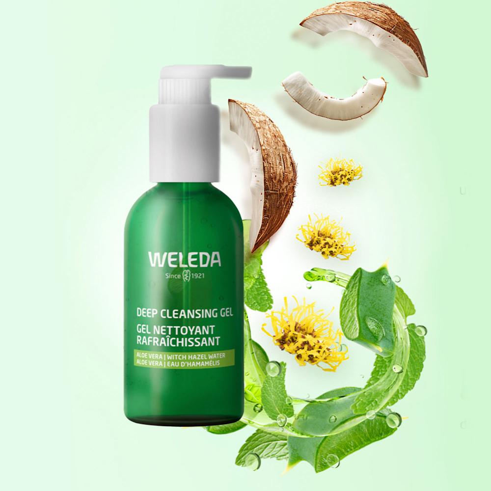 QVC Weleda Gel Detergente Pelli Miste Tonico E 2 Dischetti Lavabili