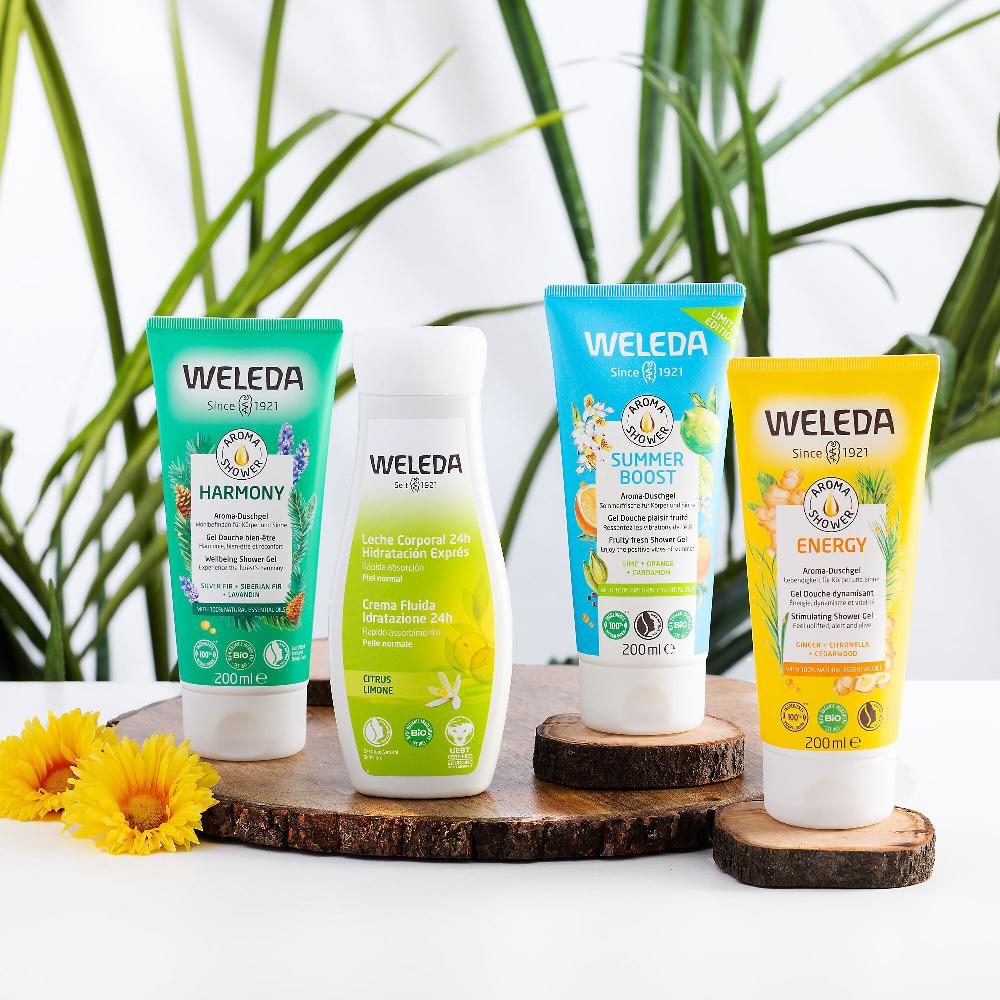 QVC Weleda Kit Summer Fresh 3 Bagnoschiuma E 1 Crema Idratante Corpo