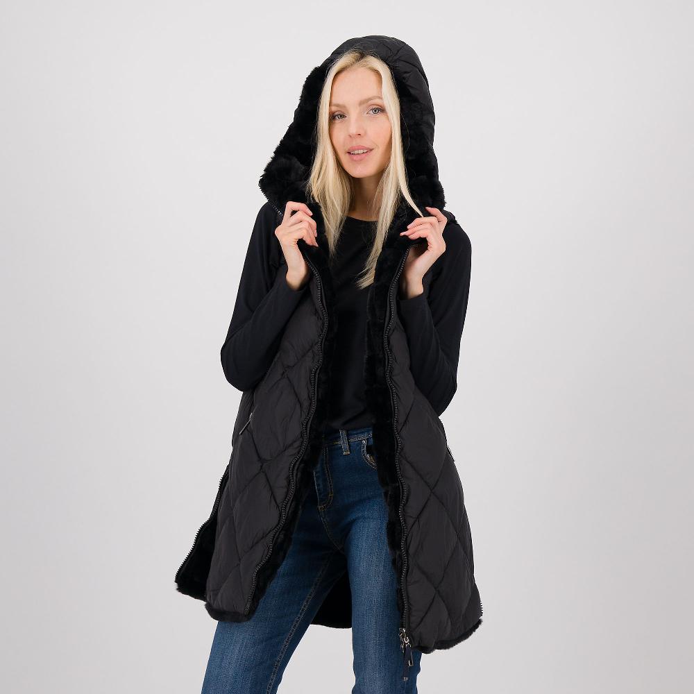 QVC Westland Gilet Reversibile Imbottito Trapuntato Con Cappuccio