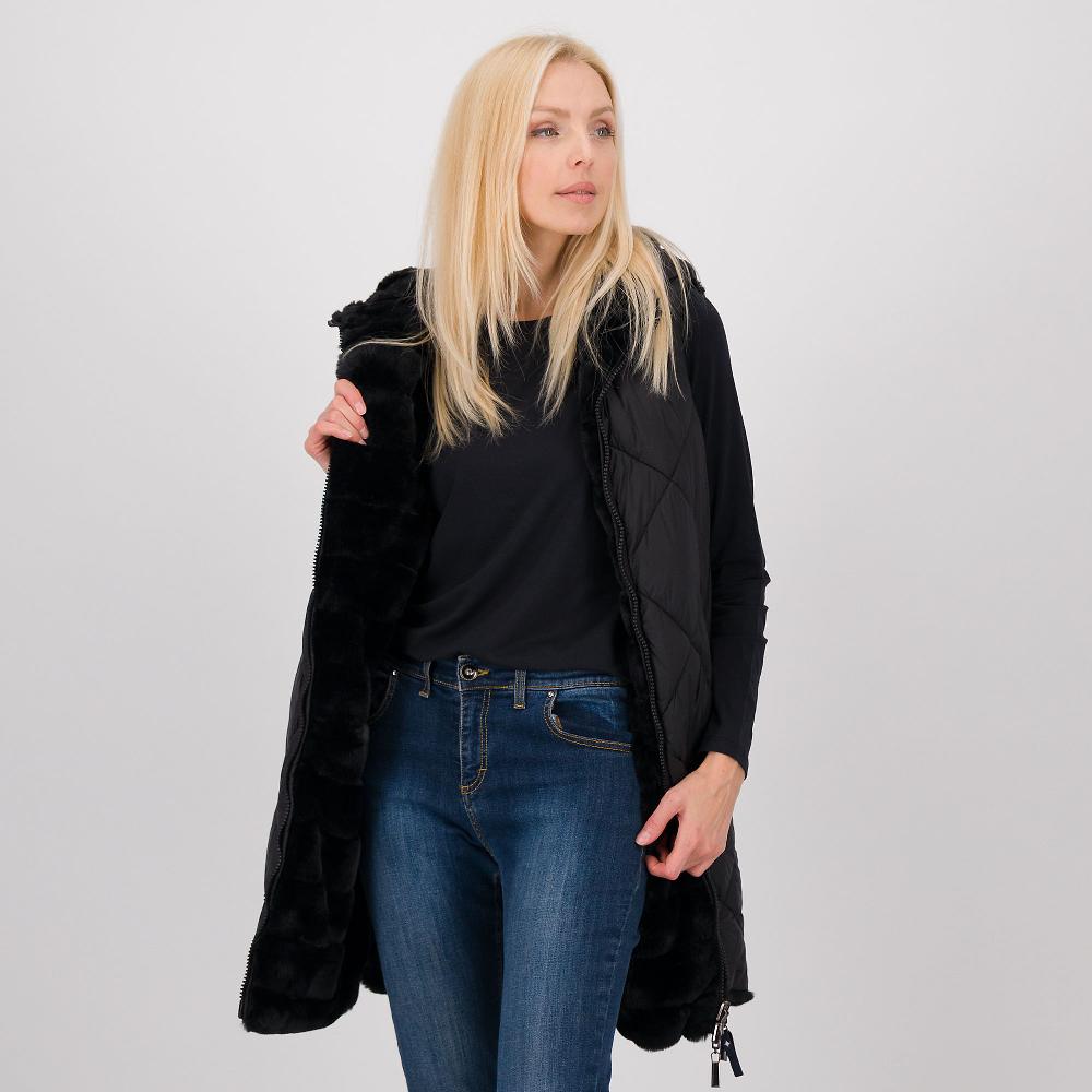 QVC Westland Gilet reversibile imbottito trapuntato con cappuccio