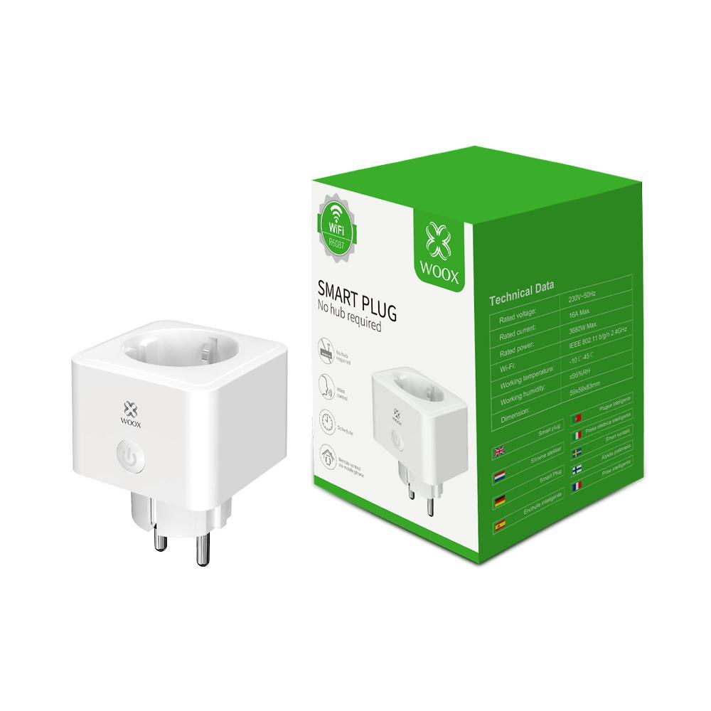 QVC Woox 4 Lampadine LED Presa Smart Controllo Vocale E App